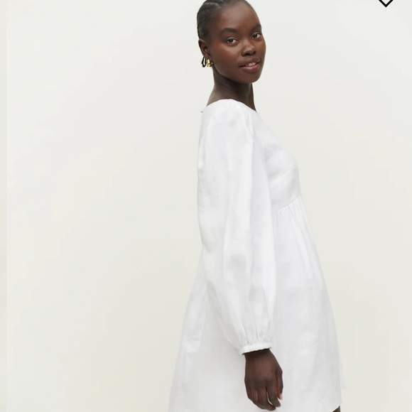 Reformation Ramone Linen Dress White - Size XS - Picture 3 of 6